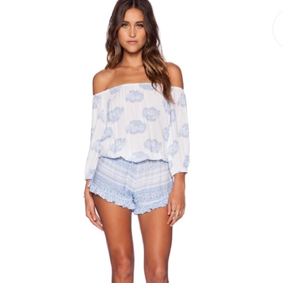 Faithfull the Brand Pants - Faithfull the Brand Cabana Playsuit sun faded